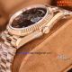 swiss clone rolex daydate 40 brown roman 2836 watch (2)_th.jpg